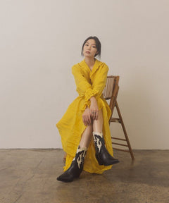 OASIS SOCIETY Houston - Layered Panel Cowboy Boots - Cowhide and Conchos