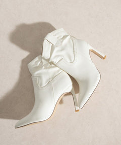 Oasis Society Kate - Slim Heel Booties - Cowhide and Conchos