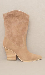 OASIS SOCIETY Marseille - Loose Fit Western Boots - Cowhide and Conchos