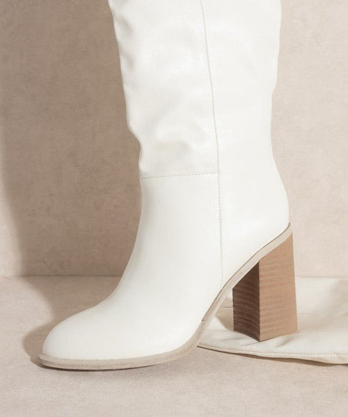 OASIS SOCIETY Stephanie - Knee - High Boots - Cowhide and Conchos