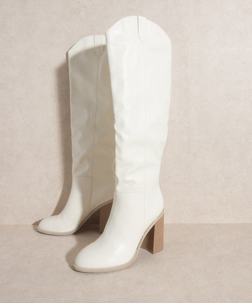 OASIS SOCIETY Stephanie - Knee - High Boots - Cowhide and Conchos