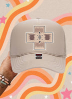 Pendleton Mountain Trucker Hat - Cowhide and Conchos