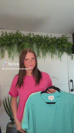 Santa Anna Short Sleeved Textured Top
