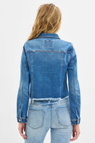 Risen Fray Hem Jean Jacket - Cowhide and Conchos