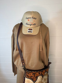 Risen Oversized Hoodie Sweatshirt - Cowhide and Conchos