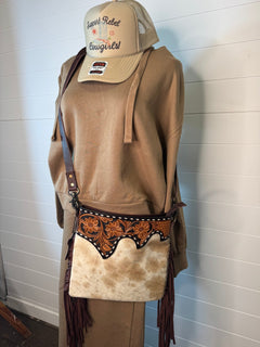Risen Oversized Hoodie Sweatshirt - Cowhide and Conchos