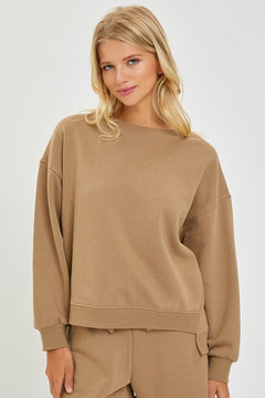 Risen Step Hem Sweatshirt - Cowhide and Conchos