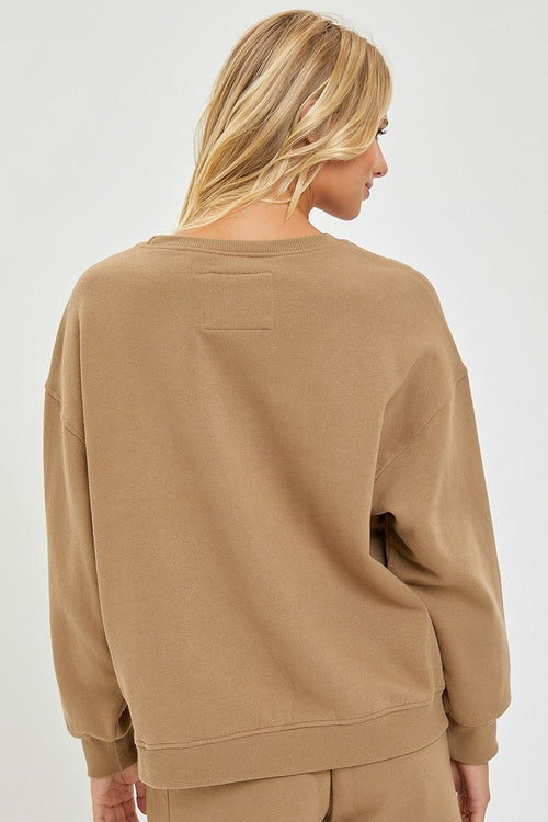Risen Step Hem Sweatshirt - Cowhide and Conchos