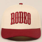 RODEO Two - Tone Embroidered Trucker Hat - Cowhide and Conchos