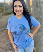 Roping Cattle Cowboy T-Shirt - Large and XL remaining - Cowhide and Conchos