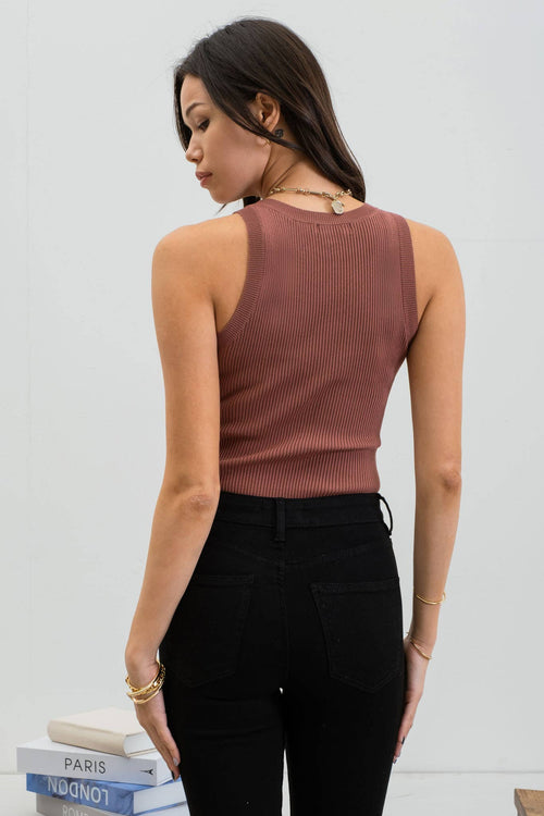 Round Neck Sweater Knit Top - Cowhide and Conchos