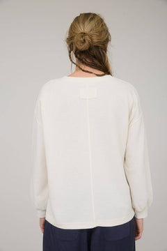 Round Up Raw Edge Marled Knit Top - Brown or Oatmeal - Cowhide and Conchos