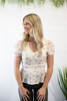 Salina Lace Trim Top - Cowhide and Conchos