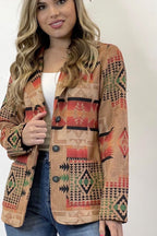 Santee Faux Suede Blazer - Cowhide and Conchos