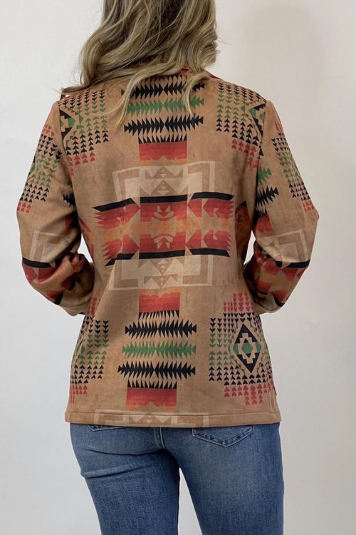 Santee Faux Suede Blazer - Cowhide and Conchos