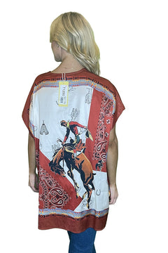 Silky Bronc Poncho Top - Oversized Lg/XL remaining