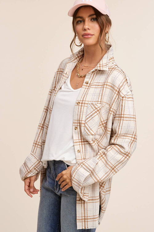 Soft Plaid Button Down Shirt - Small and Medium remaining - Cowhide and Conchos