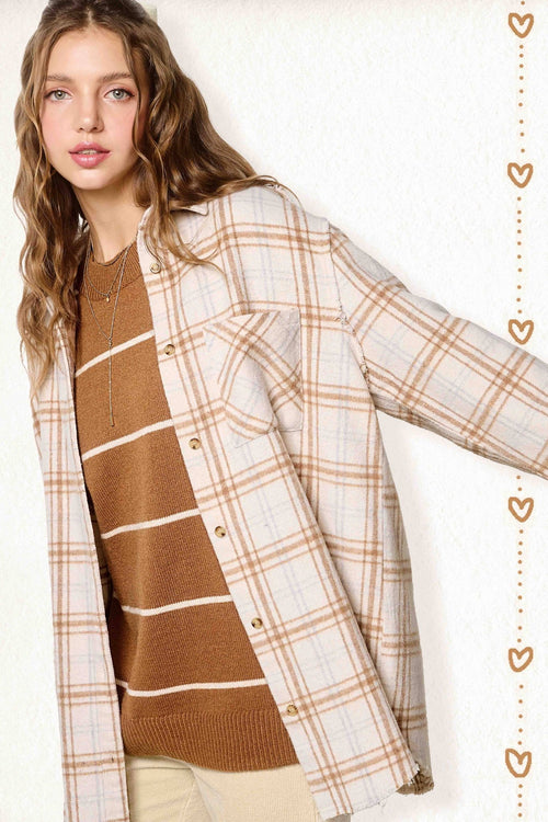 Soft Plaid Button Down Shirt - Small and Medium remaining - Cowhide and Conchos