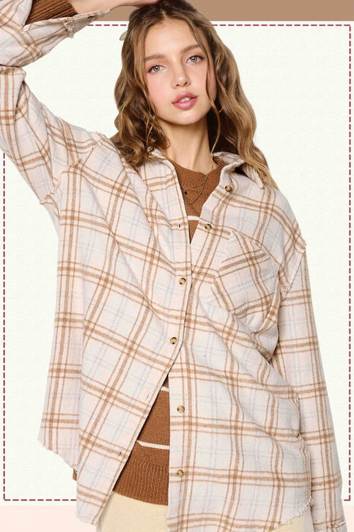 Soft Plaid Button Down Shirt - Small and Medium remaining - Cowhide and Conchos