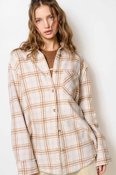 Soft Plaid Button Down Shirt - Small and Medium remaining - Cowhide and Conchos