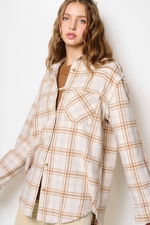 Soft Plaid Button Down Shirt - Small and Medium remaining - Cowhide and Conchos