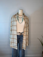Soft Plaid Button Down Shirt - Small and Medium remaining - Cowhide and Conchos