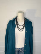 Soft Washed Crinkled Button - Down Shirts - Cowhide and Conchos