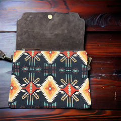 South Point Crossbody Bag - Cowhide and Conchos