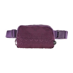 Southwest Patterned C.C Belt Bag - Cowhide and Conchos