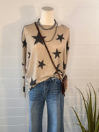 Star Print Knit Tunic - Cowhide and Conchos