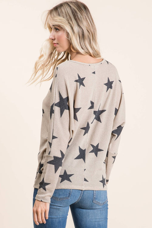Star Print Knit Tunic - Cowhide and Conchos