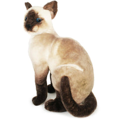 Stefan The Siamese Cat | 13 Inch Stuffed Animal Plush - Cowhide and Conchos