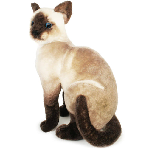 Stefan The Siamese Cat | 13 Inch Stuffed Animal Plush - Cowhide and Conchos