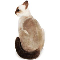 Stefan The Siamese Cat | 13 Inch Stuffed Animal Plush - Cowhide and Conchos
