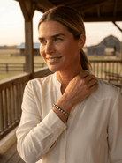Sterling Pearl Bracelet — Available in 3mm, 4mm, 5mm, or 6mm - Cowhide and Conchos