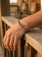 Sterling Pearl Bracelet — Available in 3mm, 4mm, 5mm, or 6mm - Cowhide and Conchos