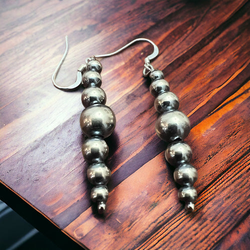 Sterling Pearl Earrings - Sooo POPULAR! - Cowhide and Conchos
