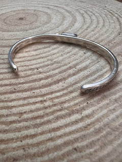 Sterling Silver Coral Bracelet by Jerome Delgarito - Cowhide and Conchos