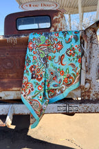 Taos Valley Wild Rag - Cowhide and Conchos