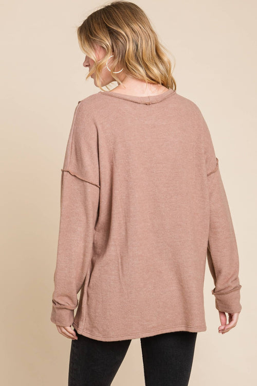 Teton Top Stitch Top - Olive and Camel colors! - Cowhide and Conchos