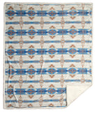 The Blues Southwestern Plush Throw - Cowhide and Conchos