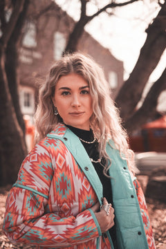 The Brynella Jacket - Cowhide and Conchos
