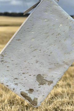 The Golden Hour White Cowhide Bag - Cowhide and Conchos