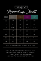 The Round Up Skort by 2 Fly - Large available - Cowhide and Conchos