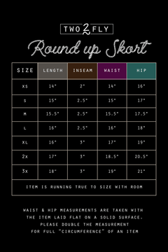 The Round Up Skort by 2 Fly - Large available - Cowhide and Conchos
