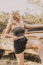 The Round Up Skort by 2 Fly - Large available - Cowhide and Conchos