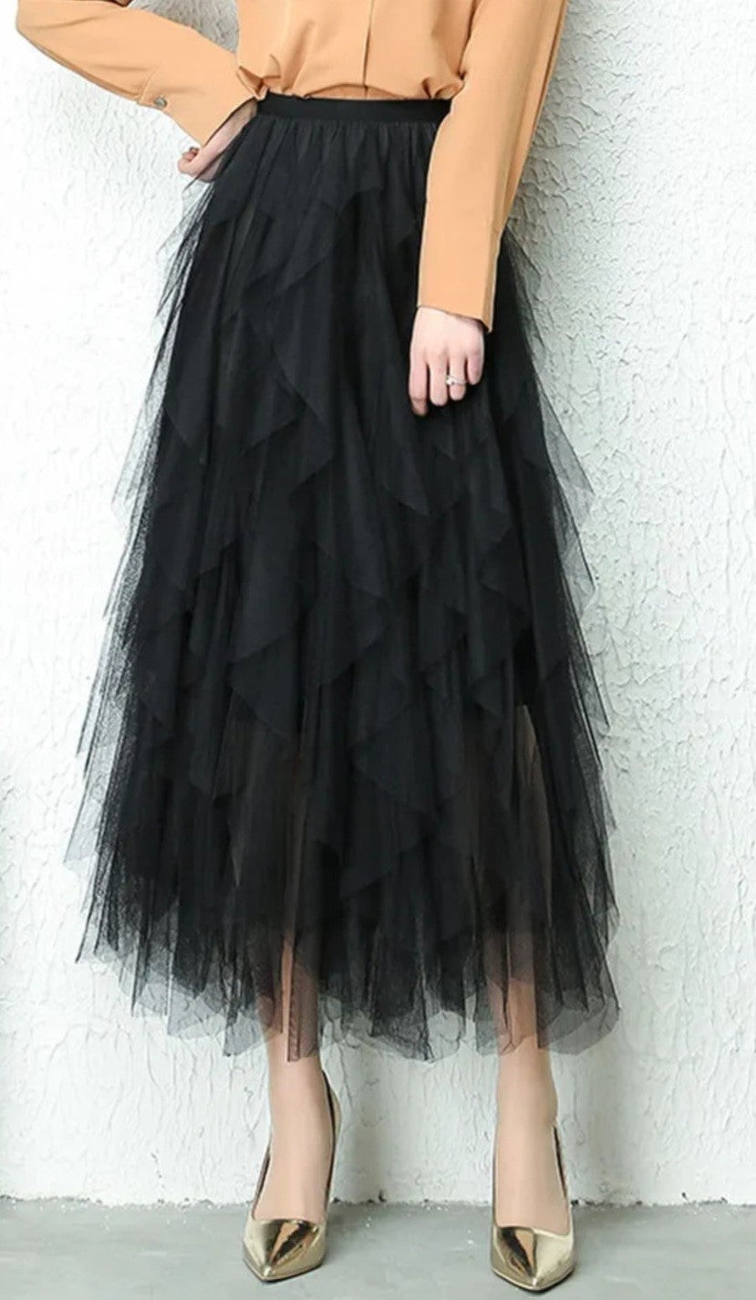 Black tulle 2025 skirt for sale