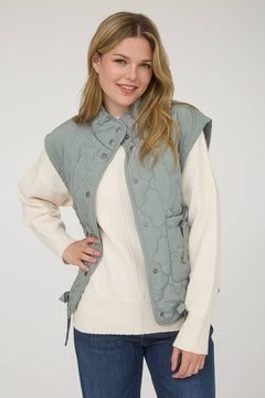 Tie Down Quilted Puffer Vest - 5 Colors! - Cowhide and Conchos