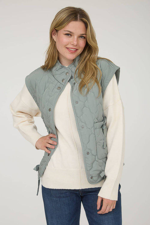 Tie Down Quilted Puffer Vest - 5 Colors! - Cowhide and Conchos