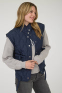 Tie Down Quilted Puffer Vest - 5 Colors! - Cowhide and Conchos